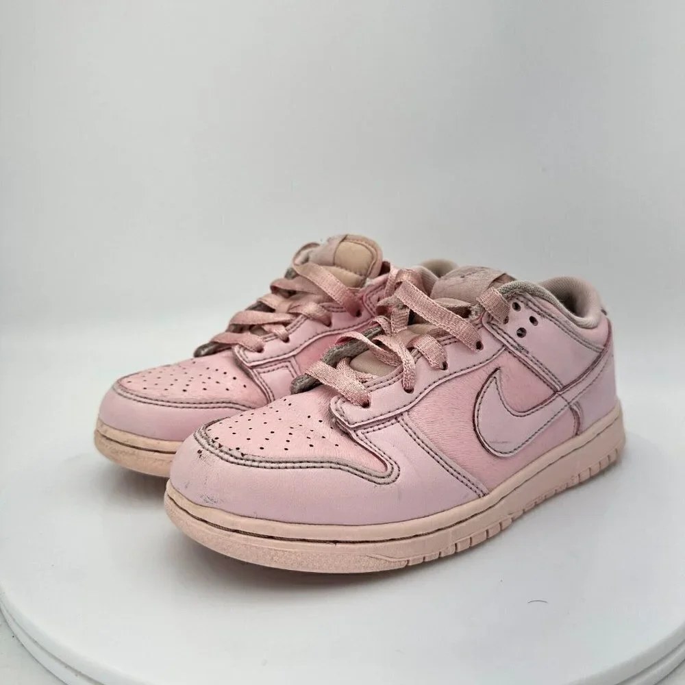 Nike Dunk Low SE Youth Sz 1Y AA3146 601 Triple Prism Pink Leather Training Shoes
